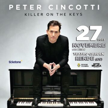 La popstar mondiale Peter Cincotti incanta la Calabria