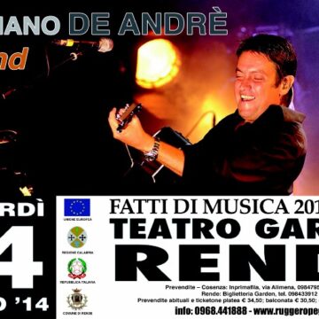 CRISTIANO DE ANDRE’, TRA PRESENTE E PASSATO, INCANTA RENDE CRISTIANO DE ANDRE’, TRA PRESENTE E PASSATO, INCANTA RENDE