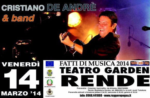 CRISTIANO DE ANDRE’, TRA PRESENTE E PASSATO, INCANTA RENDE