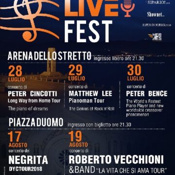 PETER CINCOTTI, MATTHEW LEE e PETER BENCE IN TRIONFO AL REGGIO LIFE FEST