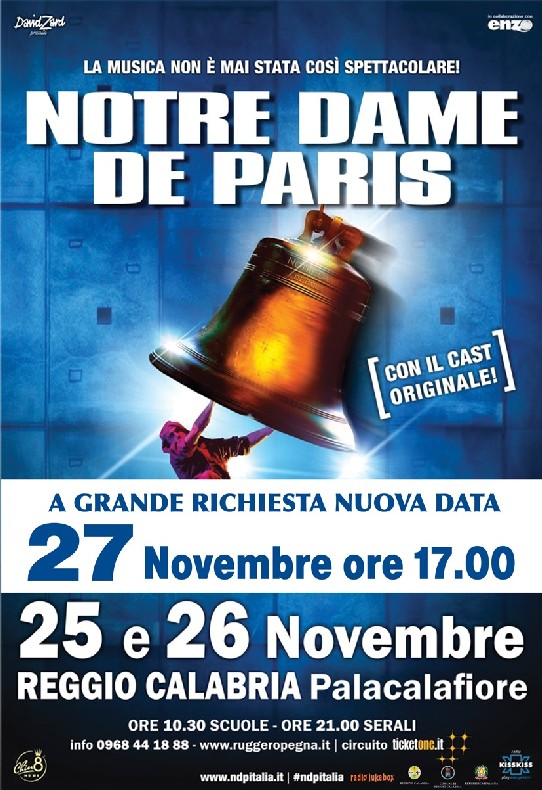NOTRE DAME DE PARIS TRIONFA A REGGIO C. CON 20.000 SPETTATORI NOTRE DAME DE PARIS TRIONFA A REGGIO C. CON 20.000 SPETTATORI