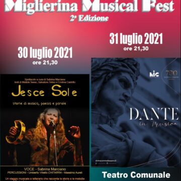 SABRINA MARCIANO E ‘DANTE IN MUSICA’ INCANTANO  MIGLIERINA