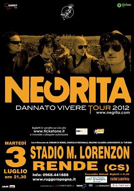 IL  NUOVO VIDEO DEI NEGRITA, IN CONCERTO IL 3 LUGLIO A RENDE