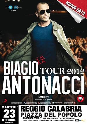 BOOM DI BIGLIETTI, BIAGIO ANTONACCI A REGGIO SI SPOSTA IN PIAZZA DEL POPOLO! BOOM DI BIGLIETTI, BIAGIO ANTONACCI A REGGIO SI SPOSTA IN PIAZZA DEL POPOLO!